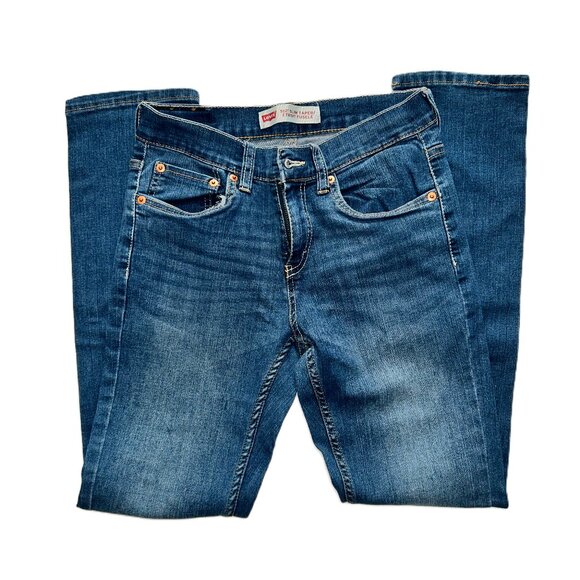 Boy's Levi's Jeans 512 Slim Taper 14 Reg Blue Denim 27Wx27L - Picture 2 of 12